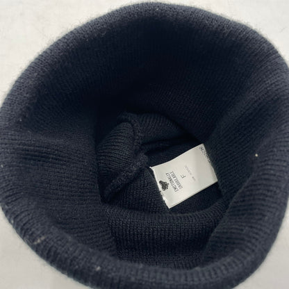 【中古品】【メンズ/レディース】 EMOTIONALLY UNAVAILABLE エモーショナリー アンアベイラブル LOGO BEANIE EU-YS1-0000-054 ロゴ ビーニー ニット帽 185-260228-yo-01-tei サイズ：F カラー：ブラック 万代Net店