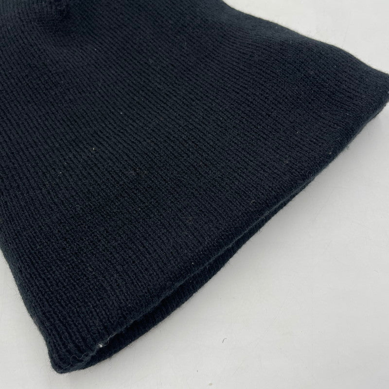 【中古品】【メンズ/レディース】 EMOTIONALLY UNAVAILABLE エモーショナリー アンアベイラブル LOGO BEANIE EU-YS1-0000-054 ロゴ ビーニー ニット帽 185-260228-yo-01-tei サイズ：F カラー：ブラック 万代Net店