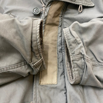 【ジャンク品】【メンズ】 US ARMY ユーエスアーミー アメリカ軍 70’s N-3B PARKA VINTAGE MIL-J-6279H 70年代 N-3B パーカ アウター フライトジャケット コントラクト品 ホワイトファー仕様 145-260304-ks-26-tei サイズ：XL カラー：グリーン 万代Net店
