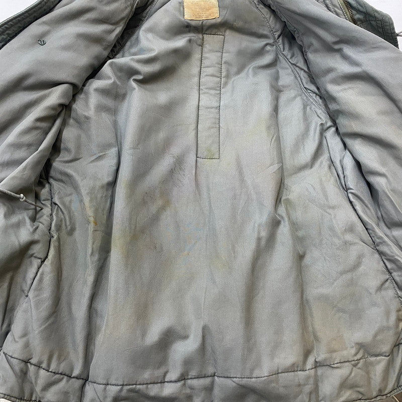 【ジャンク品】【メンズ】 US ARMY ユーエスアーミー アメリカ軍 70’s N-3B PARKA VINTAGE MIL-J-6279H 70年代 N-3B パーカ アウター フライトジャケット コントラクト品 ホワイトファー仕様 145-260304-ks-26-tei サイズ：XL カラー：グリーン 万代Net店