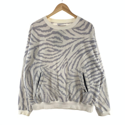 【中古品】【メンズ】 EVISEN SKATEBOARDS ZEBRA FLEECE CREW SWEATSHIRT フリーススウェットシャツ ブランド 古着 トップス 142-260419-gm-28-fuz サイズ：M カラー：ホワイト 万代Net店