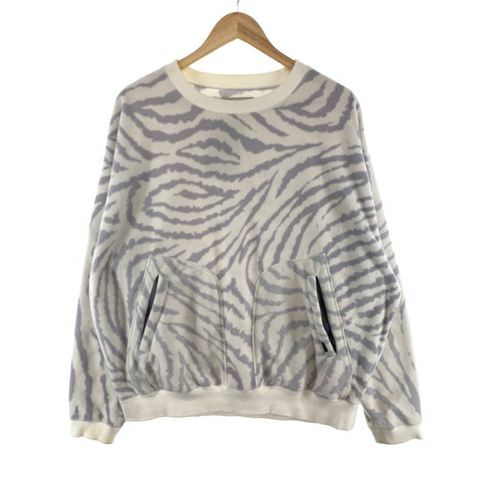 【中古品】【メンズ】 EVISEN SKATEBOARDS ZEBRA FLEECE CREW SWEATSHIRT フリーススウェットシャツ ブランド 古着 トップス 142-260419-gm-28-fuz サイズ：M カラー：ホワイト 万代Net店