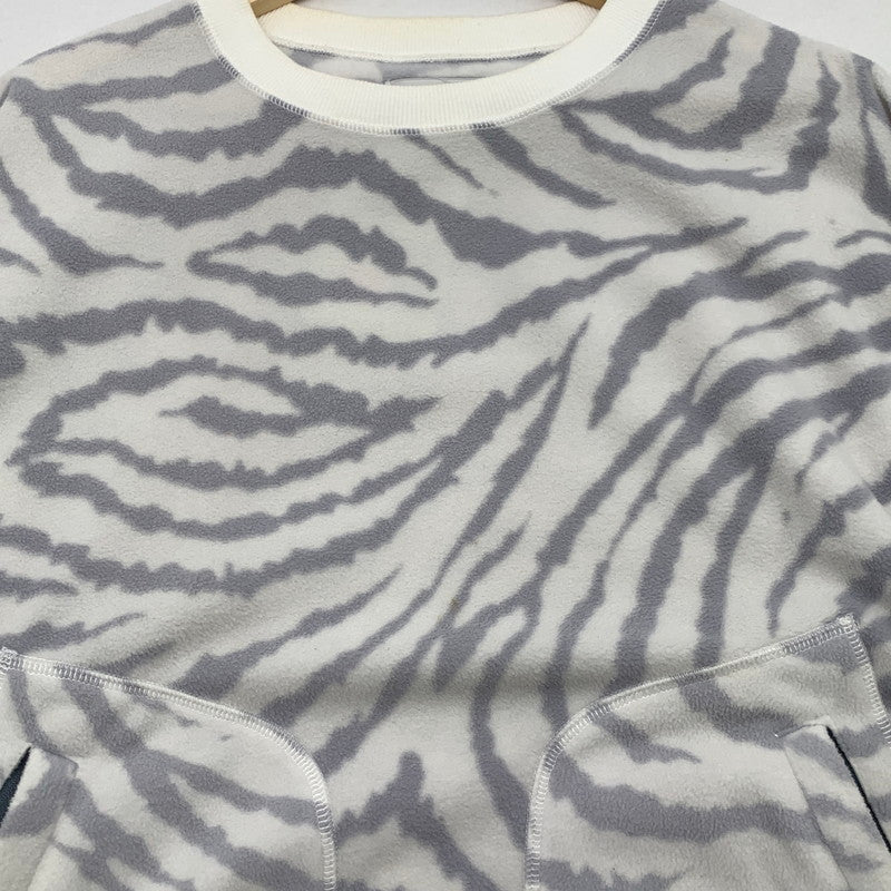 【中古品】【メンズ】 EVISEN SKATEBOARDS ZEBRA FLEECE CREW SWEATSHIRT フリーススウェットシャツ ブランド 古着 トップス 142-260419-gm-28-fuz サイズ：M カラー：ホワイト 万代Net店