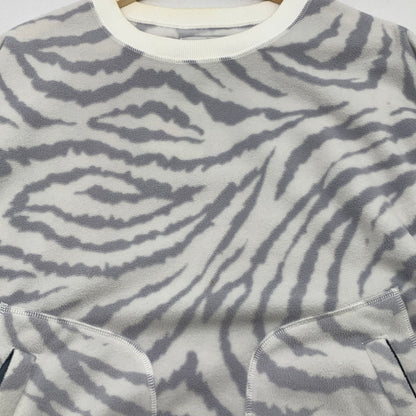【中古品】【メンズ】 EVISEN SKATEBOARDS ZEBRA FLEECE CREW SWEATSHIRT フリーススウェットシャツ ブランド 古着 トップス 142-260419-gm-28-fuz サイズ：M カラー：ホワイト 万代Net店