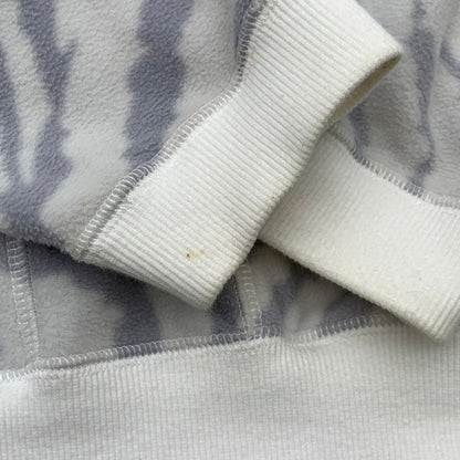 【中古品】【メンズ】 EVISEN SKATEBOARDS ZEBRA FLEECE CREW SWEATSHIRT フリーススウェットシャツ ブランド 古着 トップス 142-260419-gm-28-fuz サイズ：M カラー：ホワイト 万代Net店