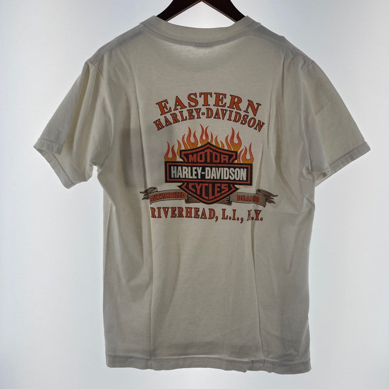 【中古品】【メンズ】 HARLEY DAVIDSON ハーレーダビッドソン 00's S/S BIG LOGO TEE 00年代 ショートスリーブ ビッグロゴ Tシャツ 半袖 トップス 145-260304-ks-06-fuz サイズ：表記サイズ無し カラー：ホワイト 万代Net店