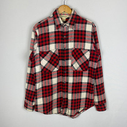 【中古品】【メンズ】 ST.JHON'S BAY セントジョンズベイ 80's BIGMAC CHECK FLANNEL SHIRT 80年代 ビッグマック チェック フランネルシャツ ヴィンテージ 長袖 トップス USA製 145-260304-ks-11-tei サイズ：M カラー：チェック 万代Net店