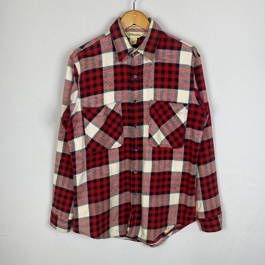 【中古品】【メンズ】 ST.JHON'S BAY セントジョンズベイ 80's BIGMAC CHECK FLANNEL SHIRT 80年代 ビッグマック チェック フランネルシャツ ヴィンテージ 長袖 トップス USA製 145-260304-ks-11-tei サイズ：M カラー：チェック 万代Net店