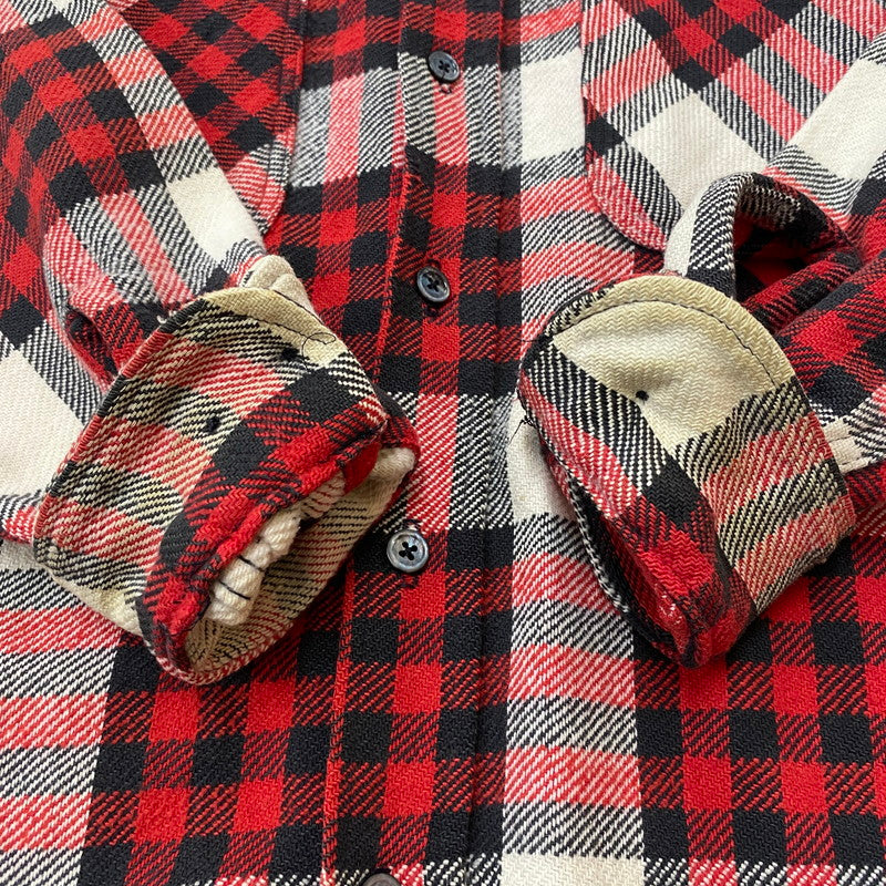 【中古品】【メンズ】 ST.JHON'S BAY セントジョンズベイ 80's BIGMAC CHECK FLANNEL SHIRT 80年代 ビッグマック チェック フランネルシャツ ヴィンテージ 長袖 トップス USA製 145-260304-ks-11-tei サイズ：M カラー：チェック 万代Net店