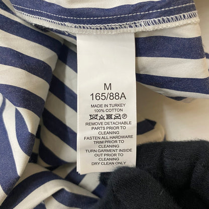 【中古品】【レディース】 Kate Spade ケイトスペード ストライプド ミディ シャツ ドレス KK858 XSI S 半袖 トップス 168-260304-ks-23-tei サイズ：M カラー：Sインク／Fクリーム 万代Net店