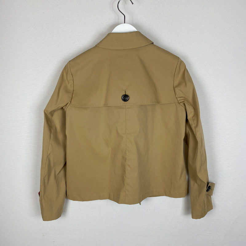 【中古品】【レディース】 BLUE LABEL CRESTBRIDGE ブルーレーベル・クレストブリッジ SHORT TRENCH COAT 55F24-735-40 ショートトレンチコート ライトアウター 168-260304-ks-24-tei サイズ：38 カラー：ベージュ 万代Net店