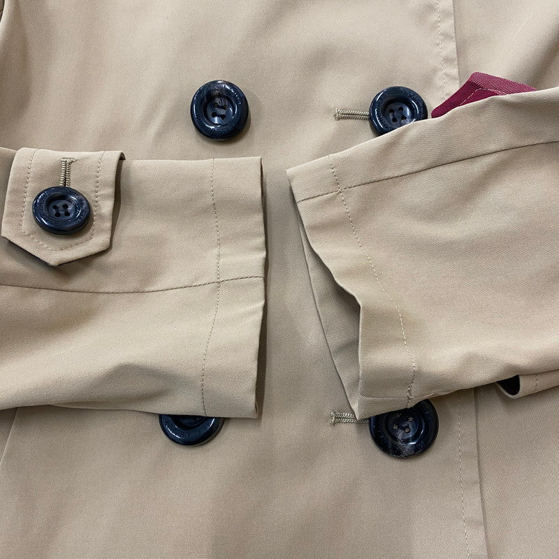 【中古品】【レディース】 BLUE LABEL CRESTBRIDGE ブルーレーベル・クレストブリッジ SHORT TRENCH COAT 55F24-735-40 ショートトレンチコート ライトアウター 168-260304-ks-24-tei サイズ：38 カラー：ベージュ 万代Net店