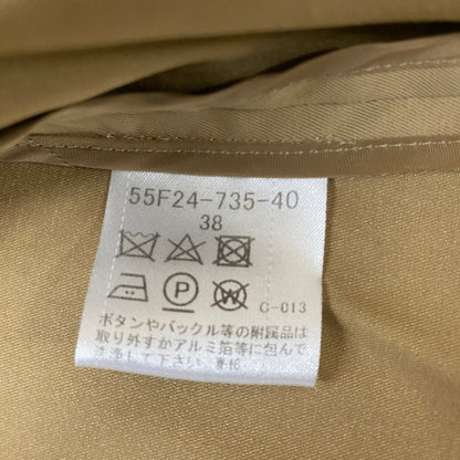 【中古品】【レディース】 BLUE LABEL CRESTBRIDGE ブルーレーベル・クレストブリッジ SHORT TRENCH COAT 55F24-735-40 ショートトレンチコート ライトアウター 168-260304-ks-24-tei サイズ：38 カラー：ベージュ 万代Net店