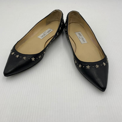 【現状渡し品】【レディース】 JIMMY CHOO ジミーチュウ FLAT SHOES フラット シューズ 靴 167-260819-sa-18-teih サイズ：36 カラー：ブラック 万代Net店