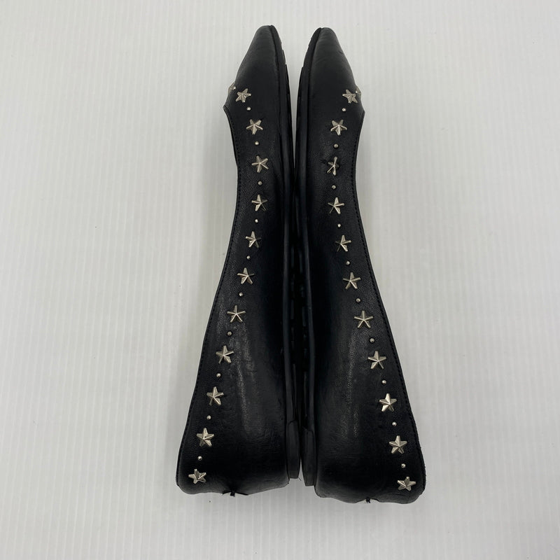 【現状渡し品】【レディース】 JIMMY CHOO ジミーチュウ FLAT SHOES フラット シューズ 靴 167-260819-sa-18-teih サイズ：36 カラー：ブラック 万代Net店