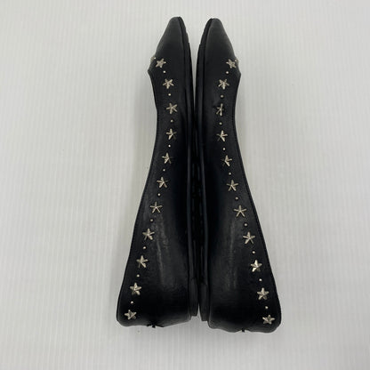 【現状渡し品】【レディース】 JIMMY CHOO ジミーチュウ FLAT SHOES フラット シューズ 靴 167-260819-sa-18-teih サイズ：36 カラー：ブラック 万代Net店