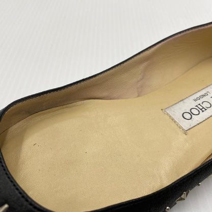 【現状渡し品】【レディース】 JIMMY CHOO ジミーチュウ FLAT SHOES フラット シューズ 靴 167-260819-sa-18-teih サイズ：36 カラー：ブラック 万代Net店