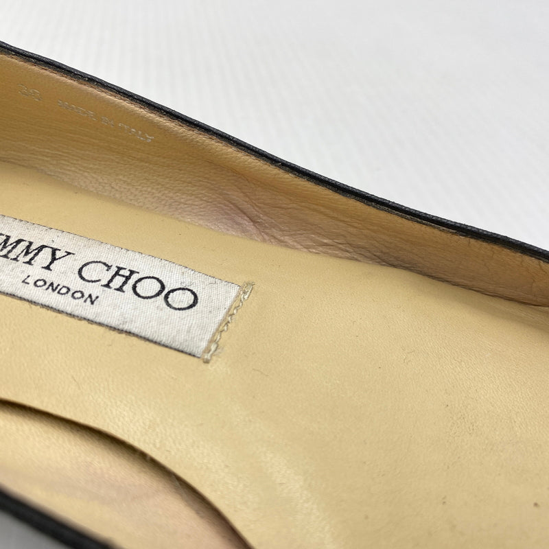 【現状渡し品】【レディース】 JIMMY CHOO ジミーチュウ FLAT SHOES フラット シューズ 靴 167-260819-sa-18-teih サイズ：36 カラー：ブラック 万代Net店