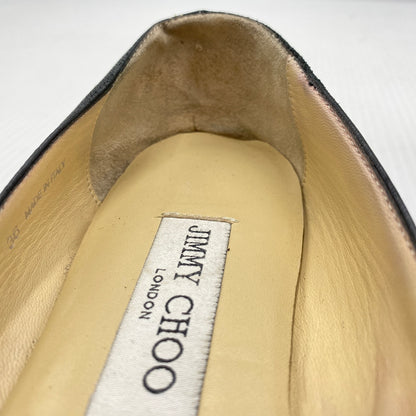 【現状渡し品】【レディース】 JIMMY CHOO ジミーチュウ FLAT SHOES フラット シューズ 靴 167-260819-sa-18-teih サイズ：36 カラー：ブラック 万代Net店