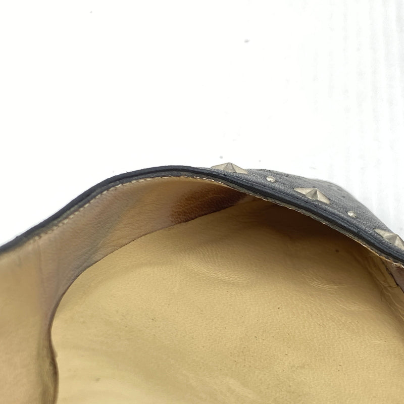 【現状渡し品】【レディース】 JIMMY CHOO ジミーチュウ FLAT SHOES フラット シューズ 靴 167-260819-sa-18-teih サイズ：36 カラー：ブラック 万代Net店