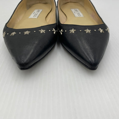 【現状渡し品】【レディース】 JIMMY CHOO ジミーチュウ FLAT SHOES フラット シューズ 靴 167-260819-sa-18-teih サイズ：36 カラー：ブラック 万代Net店