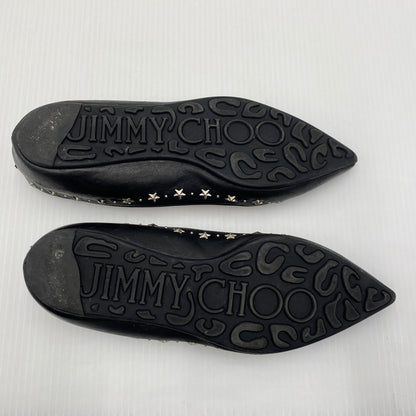 【現状渡し品】【レディース】 JIMMY CHOO ジミーチュウ FLAT SHOES フラット シューズ 靴 167-260819-sa-18-teih サイズ：36 カラー：ブラック 万代Net店
