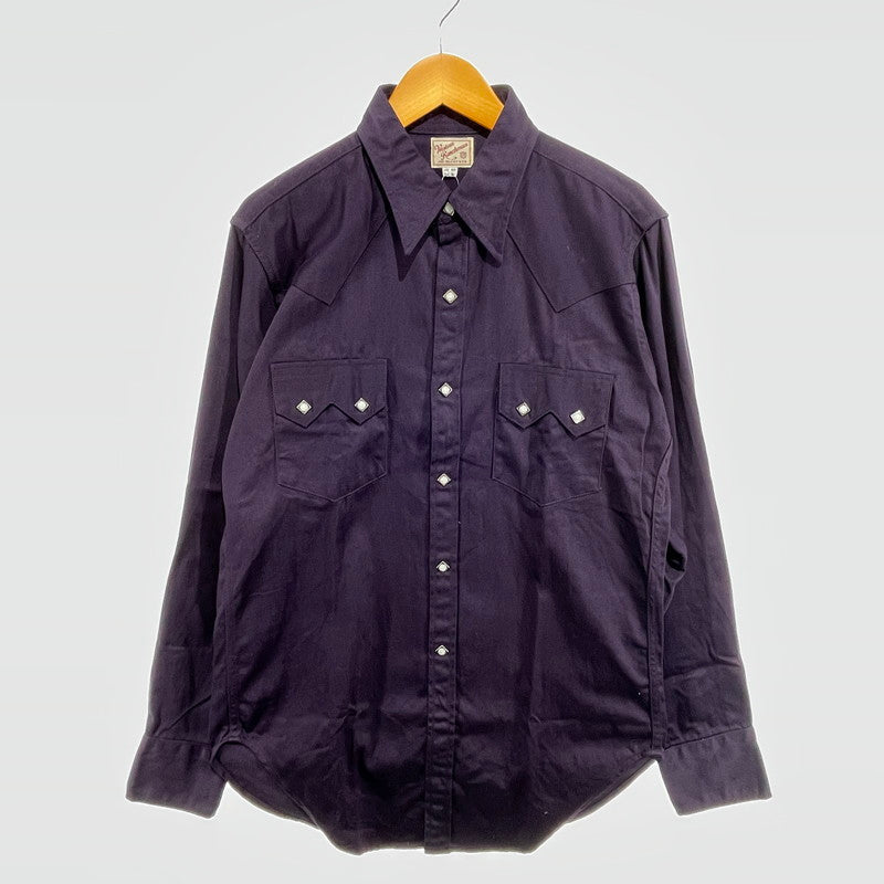 【中古品】【メンズ】 JOE MCCOY ジョーマッコイ LOT107 WESTERN SHIRT ウエスタンシャツ 145-260818-nm-82-tei サイズ：16 カラー：パープル 万代Net店