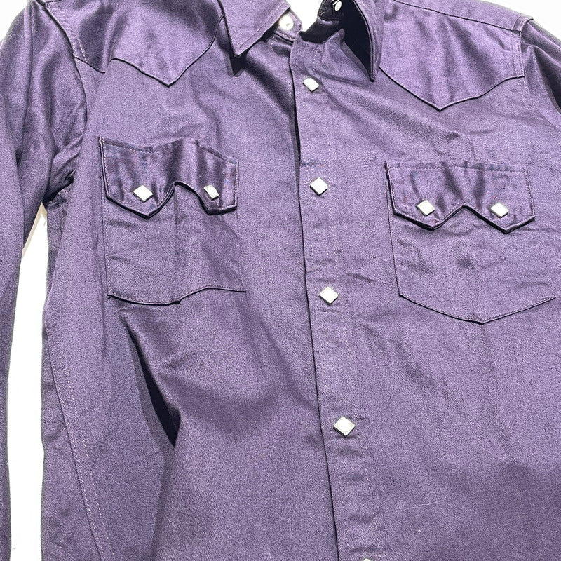 【中古品】【メンズ】 JOE MCCOY ジョーマッコイ LOT107 WESTERN SHIRT ウエスタンシャツ 145-260818-nm-82-tei サイズ：16 カラー：パープル 万代Net店