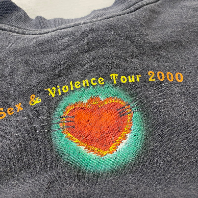 【現状渡し品】【メンズ】 WINTERLAND ウインターランド 00's STONE TEMPLE PILOTS SEX&VIOLENCE2000 00年代 ストーン テンプル パイロッツ セックス＆バイオレンス 2000 半袖 トップス 145-260304-ks-05-fuzh サイズ：M カラー：ブラック 万代Net店