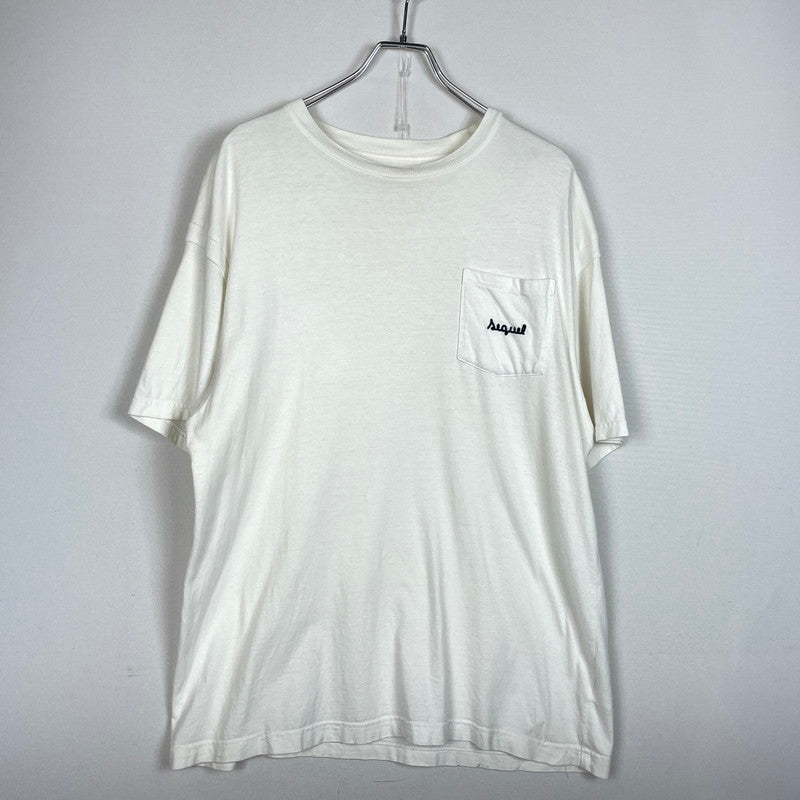 【中古品】【メンズ】 SEQUEL シークエル POCKET EMBROIDERY S/S TEE MADE IN JAPAN ポケット刺繍 ショートスリーブTシャツ 半袖トップス 日本製 142-260826-ss-03-teih サイズ：L カラー：ホワイト 万代Net店