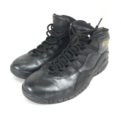 【中古品】【メンズ】 NIKE ナイキ 310805-012 AIR JORDAN 10 RETRO NYC エアジョーダン 10 レトロ 160-260514-ky-14-teih サイズ：28.5cm カラー：ブラック 万代Net店