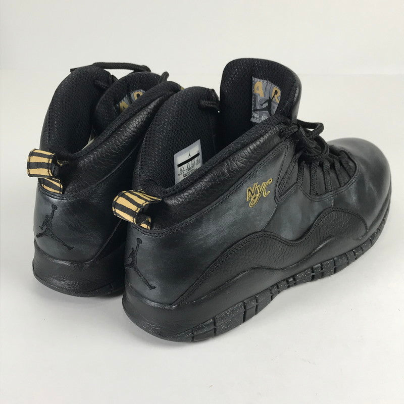 【中古品】【メンズ】 NIKE ナイキ 310805-012 AIR JORDAN 10 RETRO NYC エアジョーダン 10 レトロ 160-260514-ky-14-teih サイズ：28.5cm カラー：ブラック 万代Net店