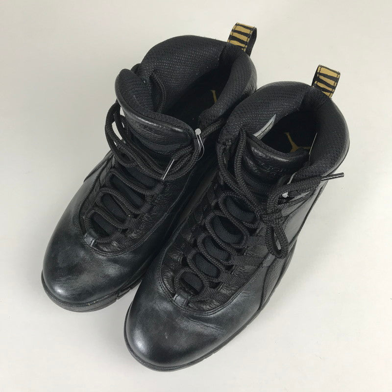 【中古品】【メンズ】 NIKE ナイキ 310805-012 AIR JORDAN 10 RETRO NYC エアジョーダン 10 レトロ 160-260514-ky-14-teih サイズ：28.5cm カラー：ブラック 万代Net店