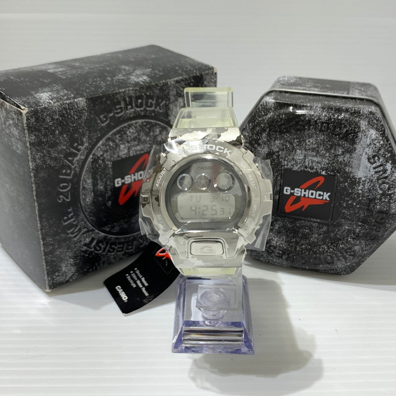 【中古美品】【メンズ】 G-SHOCK ジーショック SKELETON CAMOUFLAGE SERIES GM-6900SCM-1DR メタル スケルトン カモフラージュ シリーズ 腕時計 カモフラ 196-260310-ko-29-tei カラー：クリア 万代Net店