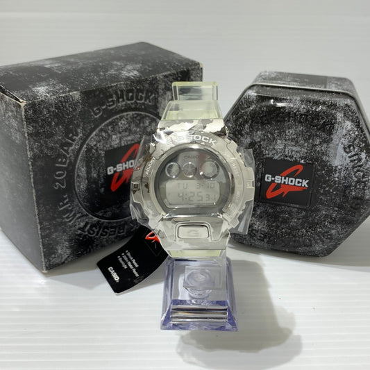 【中古美品】【メンズ】 G-SHOCK ジーショック SKELETON CAMOUFLAGE SERIES GM-6900SCM-1DR メタル スケルトン カモフラージュ シリーズ 腕時計 カモフラ 196-260310-ko-29-tei カラー：クリア 万代Net店