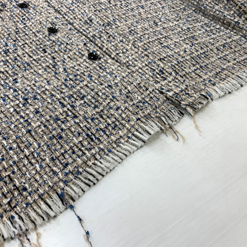 【中古品】【メンズ】 GEN_DAI ゲンダイ TWEED L/S SHIRT ツイード ロングスリーブ シャツ トップス 長袖 147-260304-ko-09-tei カラー：ベージュ系 万代Net店