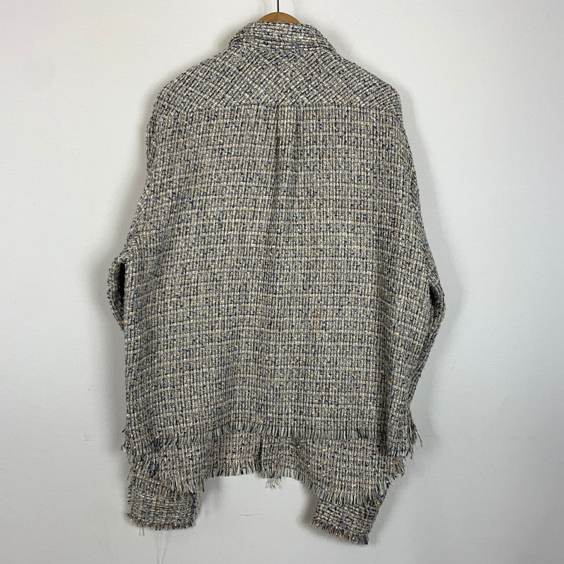 【中古品】【メンズ】 GEN_DAI ゲンダイ TWEED L/S SHIRT ツイード ロングスリーブ シャツ トップス 長袖 147-260304-ko-09-tei カラー：ベージュ系 万代Net店