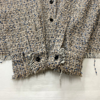 【中古品】【メンズ】 GEN_DAI ゲンダイ TWEED L/S SHIRT ツイード ロングスリーブ シャツ トップス 長袖 147-260304-ko-09-tei カラー：ベージュ系 万代Net店