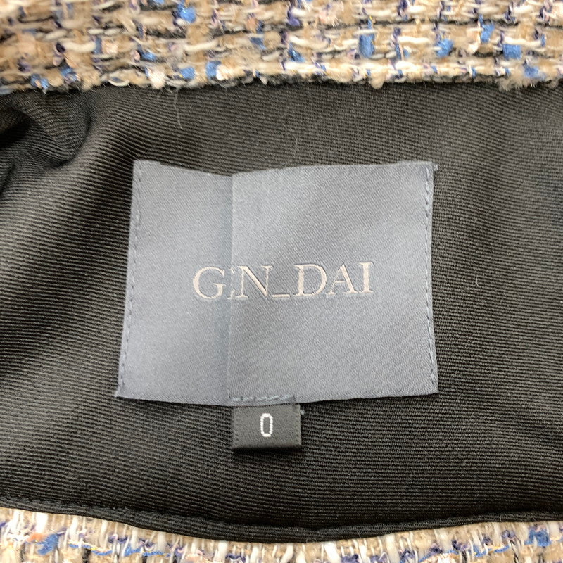 【中古品】【メンズ】 GEN_DAI ゲンダイ TWEED L/S SHIRT ツイード ロングスリーブ シャツ トップス 長袖 147-260304-ko-09-tei カラー：ベージュ系 万代Net店
