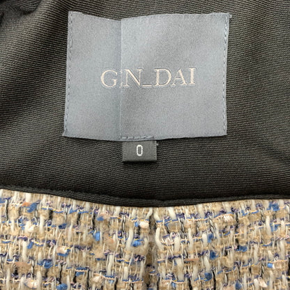 【中古品】【メンズ】 GEN_DAI ゲンダイ TWEED L/S SHIRT ツイード ロングスリーブ シャツ トップス 長袖 147-260304-ko-09-tei カラー：ベージュ系 万代Net店