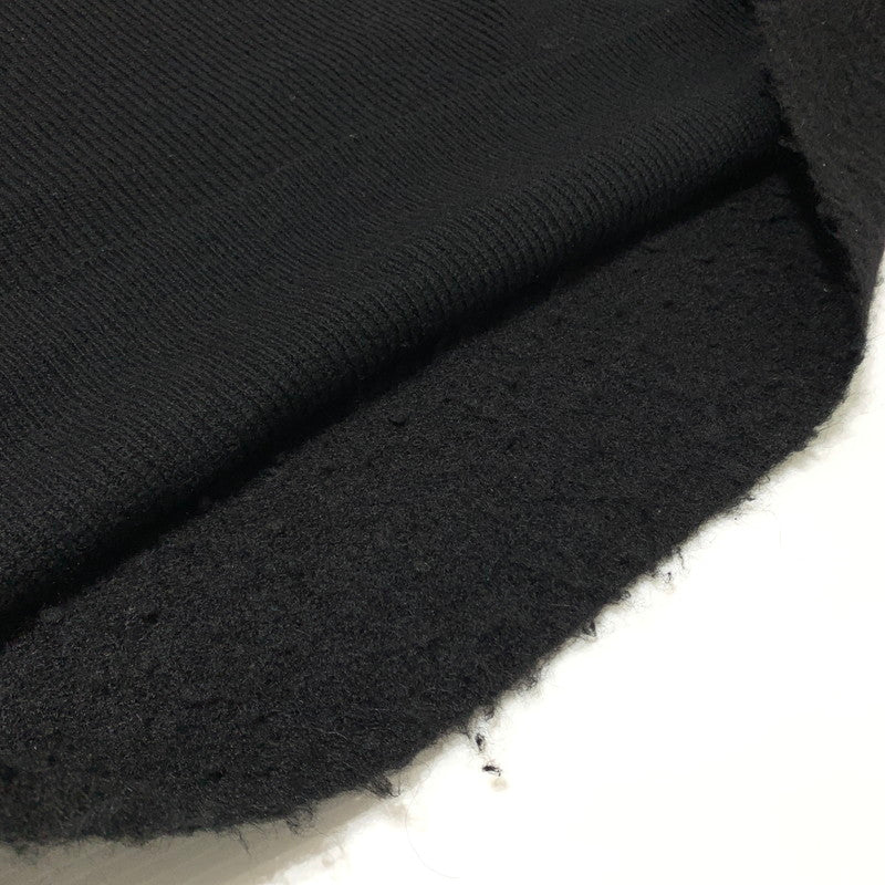 【中古品】【メンズ】 Yohji Yamamoto POUR HOMME ヨウジヤマモトプールオム UNFINISHED KNIT SWEATER HJ-K11-196 アンフィニッシュ ニット セーター トップス アルパカ混ニット ラウンドネック 140-260306-ko-11-tei サイズ：3 カラー：ブラック 万代Net店