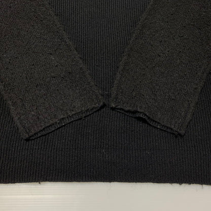 【中古品】【メンズ】 Yohji Yamamoto POUR HOMME ヨウジヤマモトプールオム UNFINISHED KNIT SWEATER HJ-K11-196 アンフィニッシュ ニット セーター トップス アルパカ混ニット ラウンドネック 140-260306-ko-11-tei サイズ：3 カラー：ブラック 万代Net店