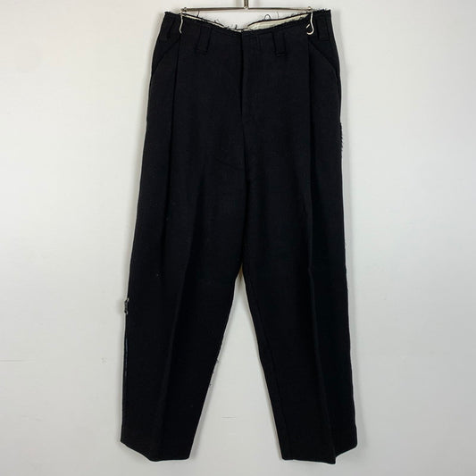 【中古品】【メンズ】 ADERERROR アーダーエラー BLACK CUTOFF TROUSERS BMADFWSA0202BK ブラック カットオフ トラウザーズ ボトムス 152-260304-ko-22-tei サイズ：M カラー：ブラック 万代Net店