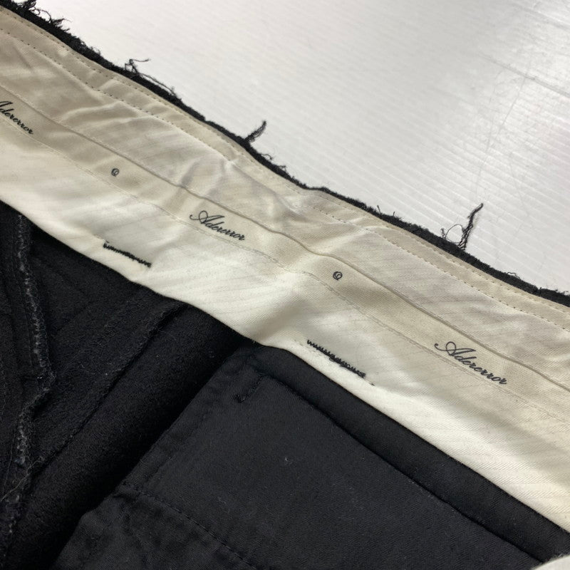 【中古品】【メンズ】 ADERERROR アーダーエラー BLACK CUTOFF TROUSERS BMADFWSA0202BK ブラック カットオフ トラウザーズ ボトムス 152-260304-ko-22-tei サイズ：M カラー：ブラック 万代Net店