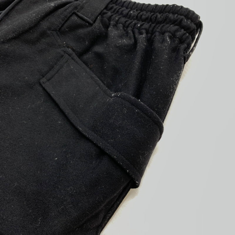 【現状渡し品】【メンズ】 Y-3 ワイスリー CLASSIC WOOL FLANNEL CARGO PANTS GK4592 クラシック ウール フランネル カーゴパンツ ボトムス 153-260304-ko-21-tei サイズ：M カラー：ブラック 万代Net店