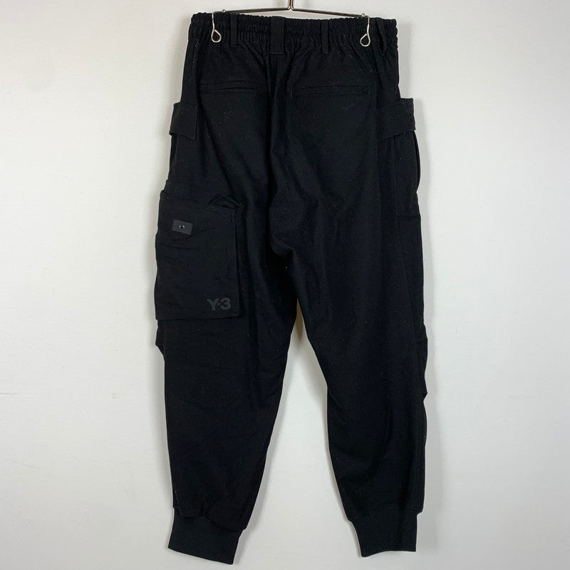 【現状渡し品】【メンズ】 Y-3 ワイスリー CLASSIC WOOL FLANNEL CARGO PANTS GK4592 クラシック ウール フランネル カーゴパンツ ボトムス 153-260304-ko-21-tei サイズ：M カラー：ブラック 万代Net店