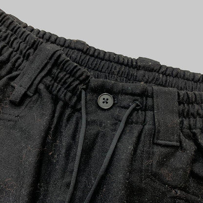 【現状渡し品】【メンズ】 Y-3 ワイスリー CLASSIC WOOL FLANNEL CARGO PANTS GK4592 クラシック ウール フランネル カーゴパンツ ボトムス 153-260304-ko-21-tei サイズ：M カラー：ブラック 万代Net店