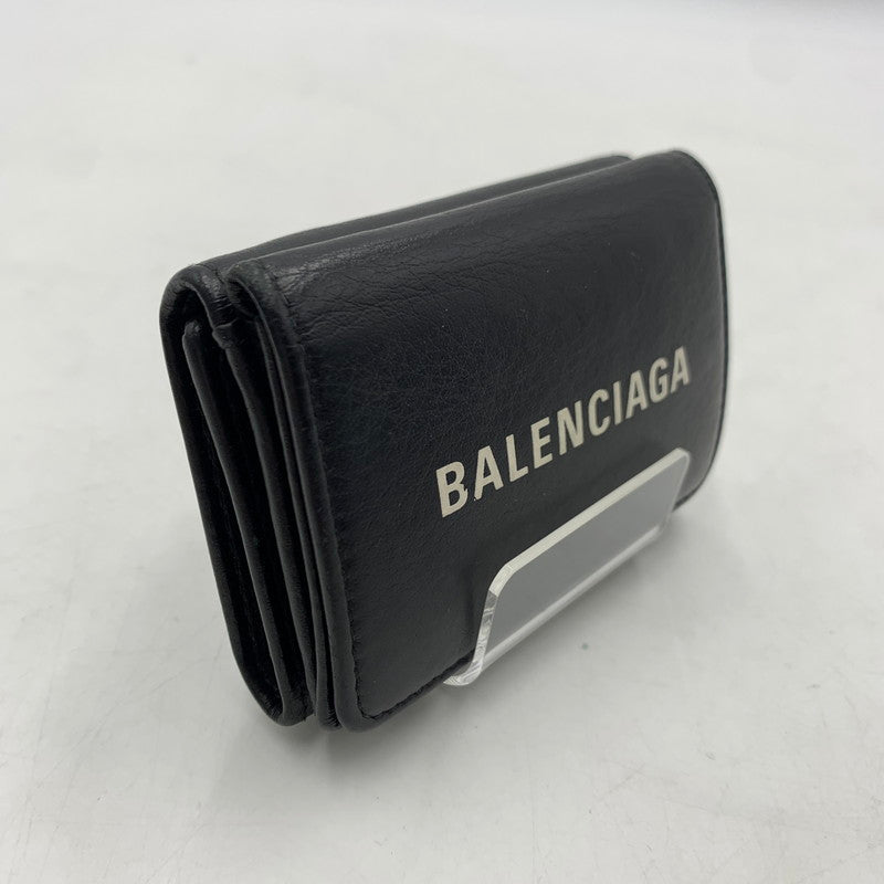【中古品】【メンズ】 BALENCIAGA バレンシアガ MINI WALLET 551921 ミニ ウォレット　財布 3つ折り財布 181-260310-ko-18-tei カラー：ブラック 万代Net店