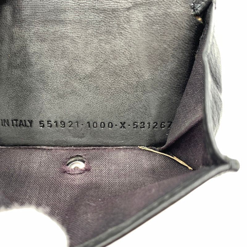 【中古品】【メンズ】 BALENCIAGA バレンシアガ MINI WALLET 551921 ミニ ウォレット　財布 3つ折り財布 181-260310-ko-18-tei カラー：ブラック 万代Net店