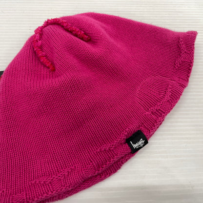 【中古品】【メンズ】 STUSSY ステューシー STRAND SKULL CAP 1321116 ストランド スカルキャップ 帽子 ニット帽 ビーニー 185-261014-yo-35-teih サイズ：F カラー：ピンク 万代Net店
